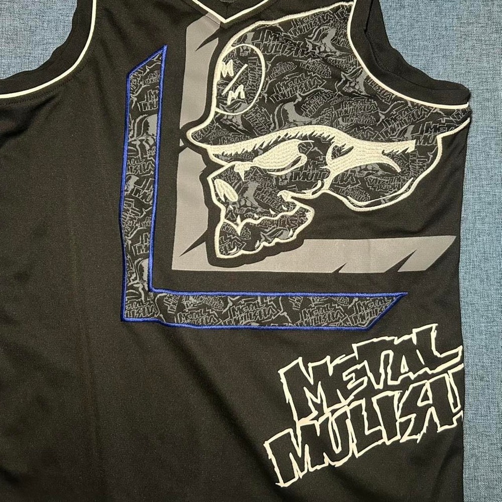 Vtg Y2K Metal Mulisha Mens Graphic Tank Top Skull V-Neck Embroidered Sz Small - Picture 3 of 5